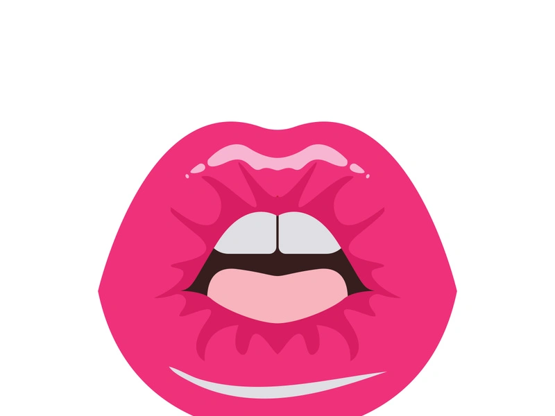 Woman's lips icon vector illustration design template