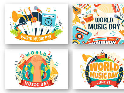 13 World Music Day Illustration