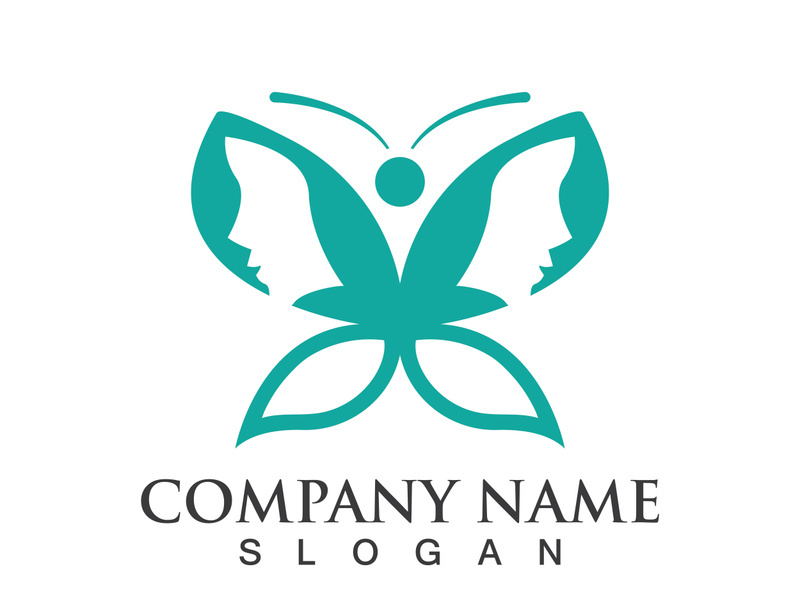 Butterfly logo template symbol vector icon design