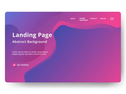 Asbtract background Landing page template vol 4