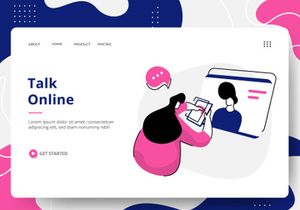 Social Media set Illustration