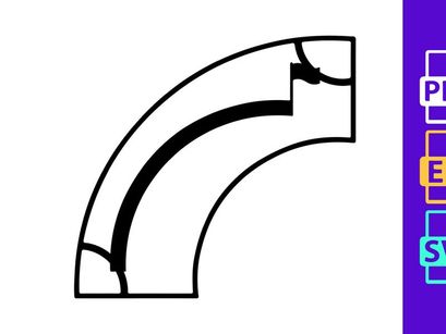 A black and white image of a musical note with a flag on a staff