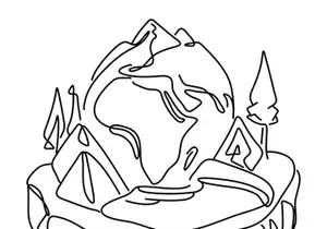 Flat Illustration Global Warming