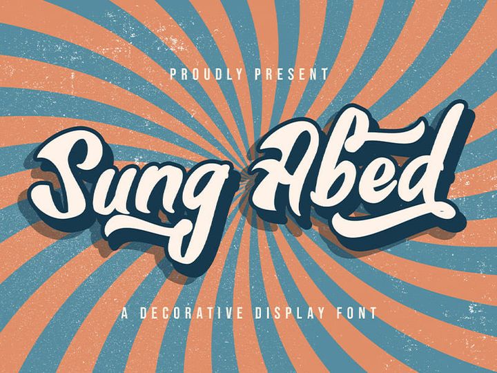 Sung Abed - Decorative Display Font