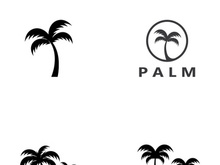 Unique and modern arabian palm tree logo design.
