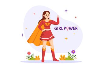 11 Girl Power Vector Illustration