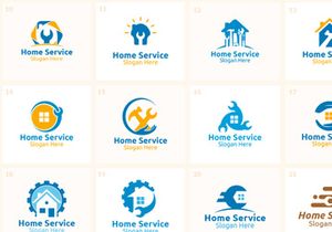 40 Home Service Logo Bundle