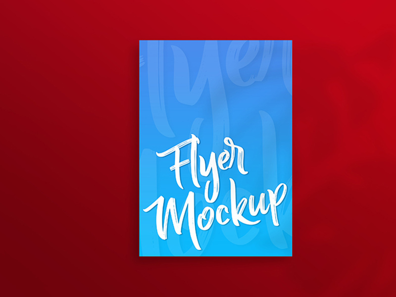Corporate a4 flyer mockup