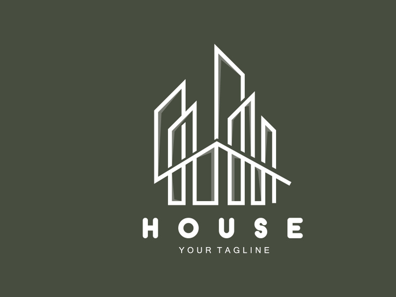 Home Design Logo, Building Logo, Property And Construction Company Icon