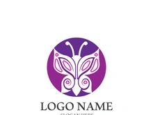 Butterfly logo icon vector design illustration