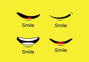 Smile emote Vector Template Design