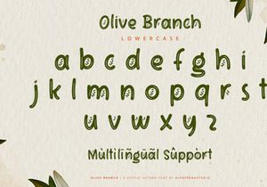 Olive Branch - Display Font