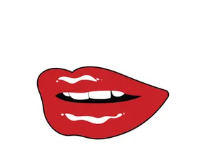 Woman's lips icon vector illustration design template