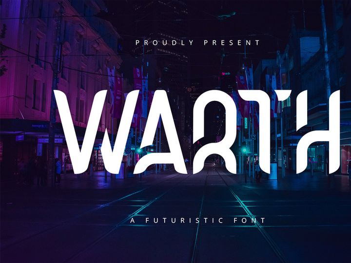 Warth - Futuristic Display Font