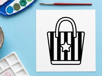 3D render of transparent Halloween tote bag with glowing star lock. Clear plastic trick-or-treat bucket featuring illuminated padlock and celestial...