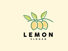 Lemon Logo, Luxurious Elegant Minimalist Design