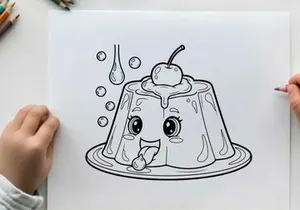 Melting ice cream character sad vector illustration
