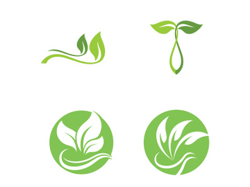 Nature leaf eco green logo icon preview picture