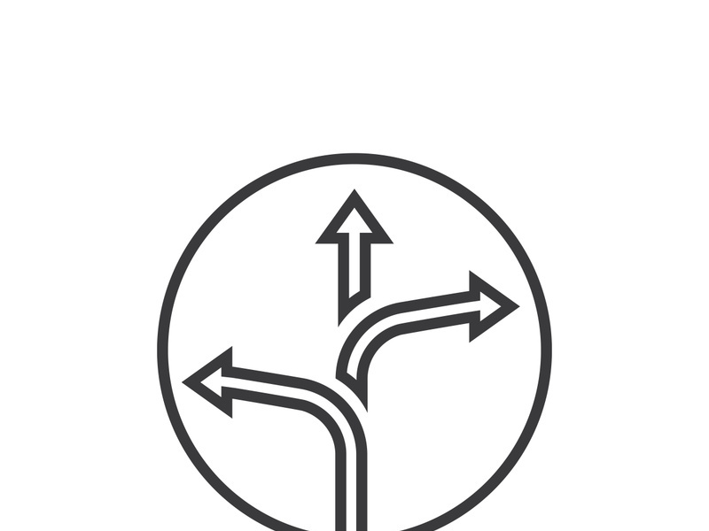 Way vector icon illustration design template