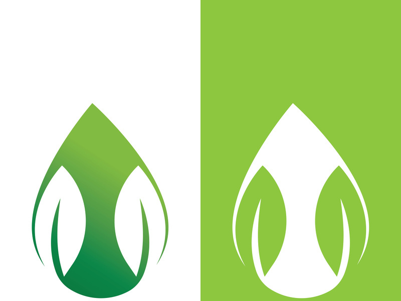 Green tree leaf nature logo images illustration design