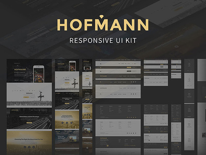 Hofmann Responsive UI Kit Sketch Resource