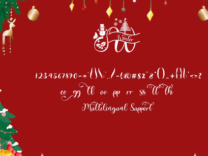 Winter Christmas Monogram