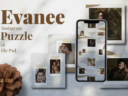 Evanee Instagram Puzzle Template