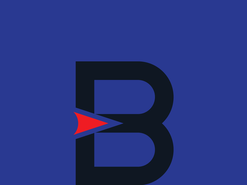 B letter logo template vector illustration