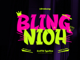 Bling Nioh | Graffiti Typeface preview picture