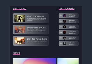 Game Agency Landing Page
