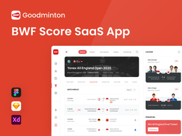 Goodminton - BWF Score Saas App preview picture