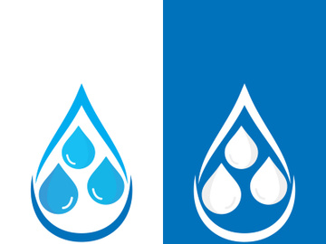 Background water drop logo icon vector illustration preview picture