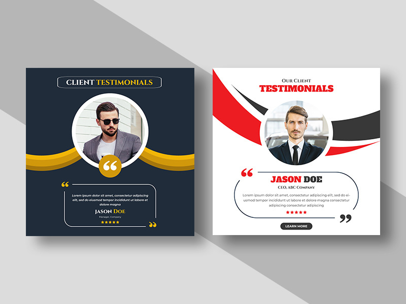 Testimonial or Review Social Media Post Ver-4