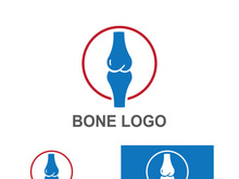 Bone logo design.logo for nursing, medical, orthopedic.