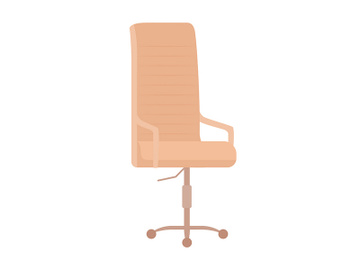 Boss office chair semi flat color vector object preview picture