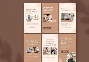 Online Course Instagram Design - Feed and Story