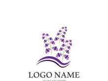 Lavender flower vector icon illustration design template