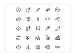 Allergenic Food Icon Pack