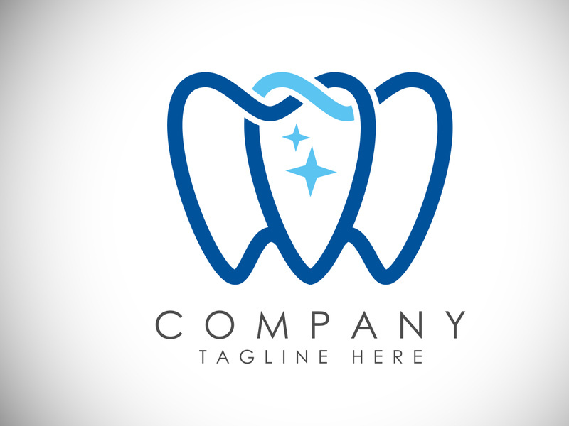 Dental Clinic logo template, Dental Care logo designs vector, Tooth Teeth Smile Dentist Logo