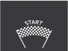 Race flag logo
