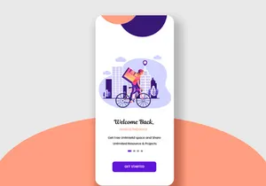 Courier or Postal Mobile App UI Kit