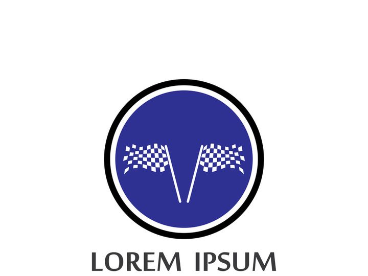 Race flag logo