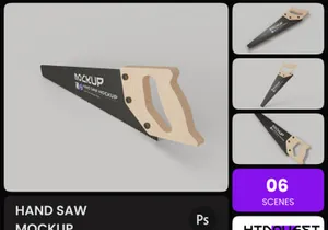 Hand Saw Mockup