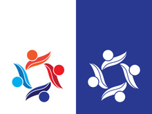 Community logo business template and icon people vector