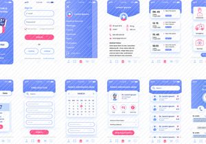 Medicine Doctor Flat App Design Figma Source File