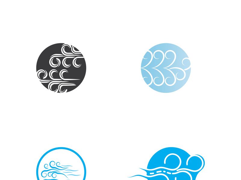 Wind icon vector illustration design template