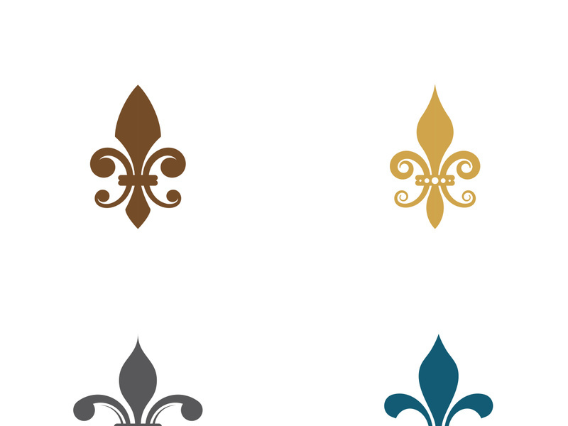 Fleur de lis vector icon design