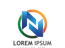 initial letter N logo with modern concept.