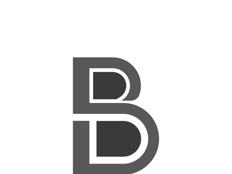 B letter logo template vector illustration