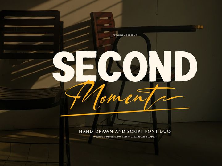 Second Moment | Hand Drawn Script Duo